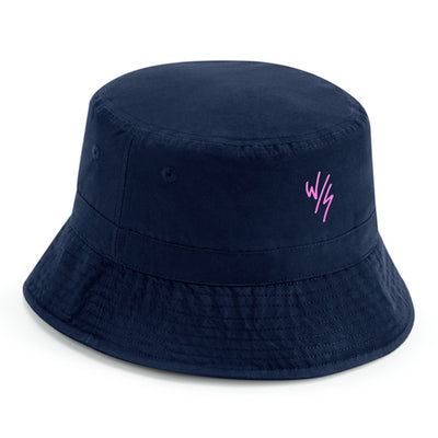 RECYCLED POLYESTER EMBROIDERED BUCKET HAT - 3 COLOURS - 2 SIZES