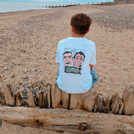 KIDS EX PRESIDENT T-SHIRT - WHITE - Wittering Surf Shop