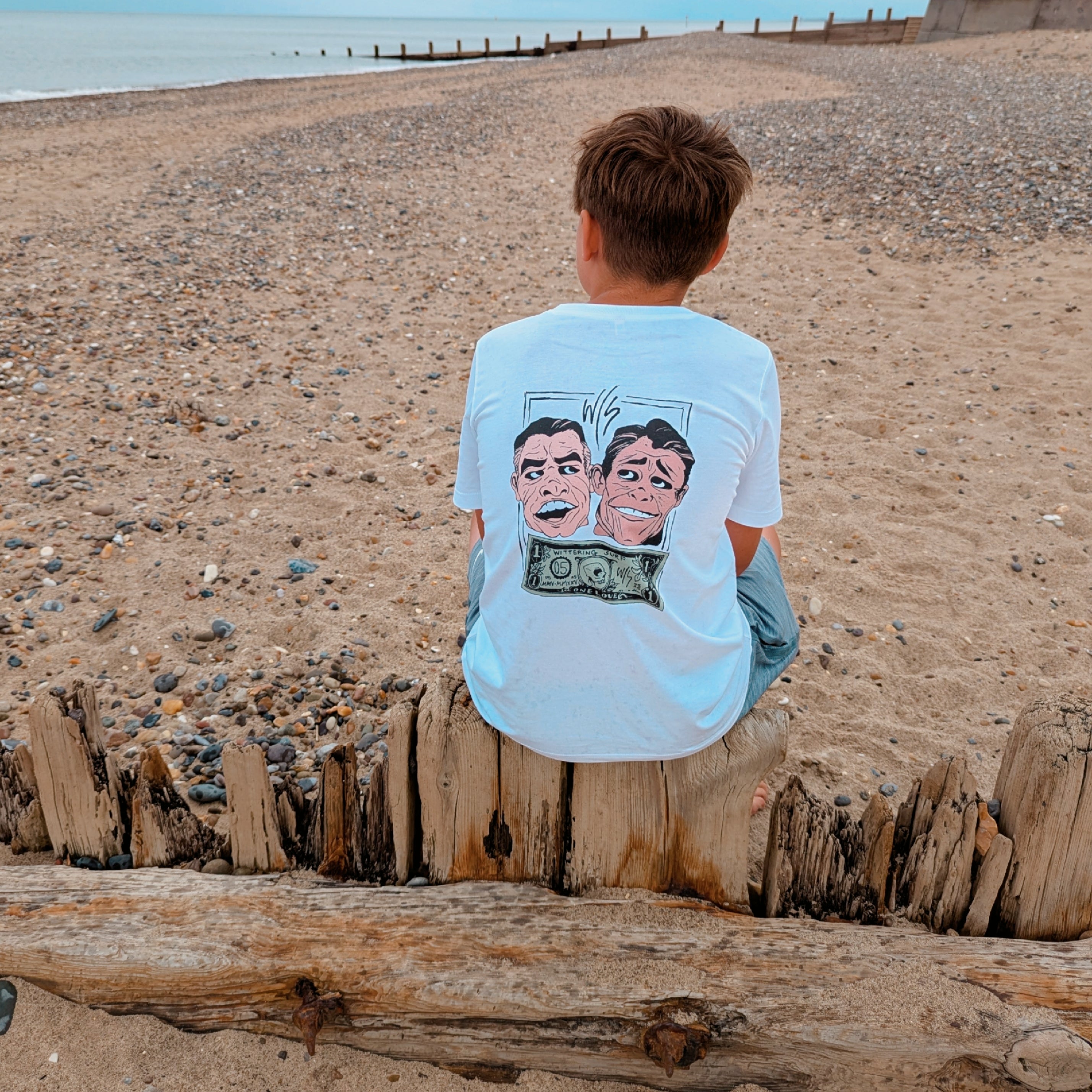 KIDS EX PRESIDENT T-SHIRT - WHITE - Wittering Surf Shop