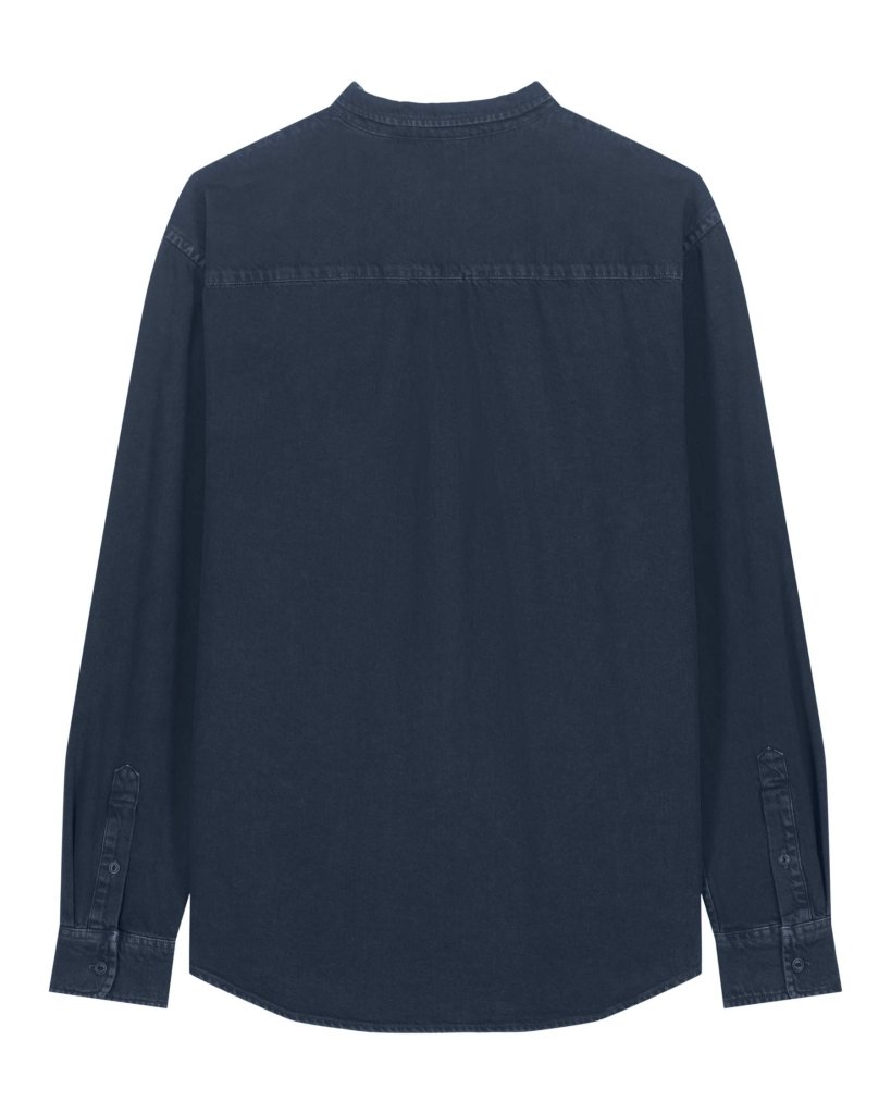 SHORE BREAK LONG SLEEVED UNISEX SHIRT - NAVY - Wittering Surf Shop