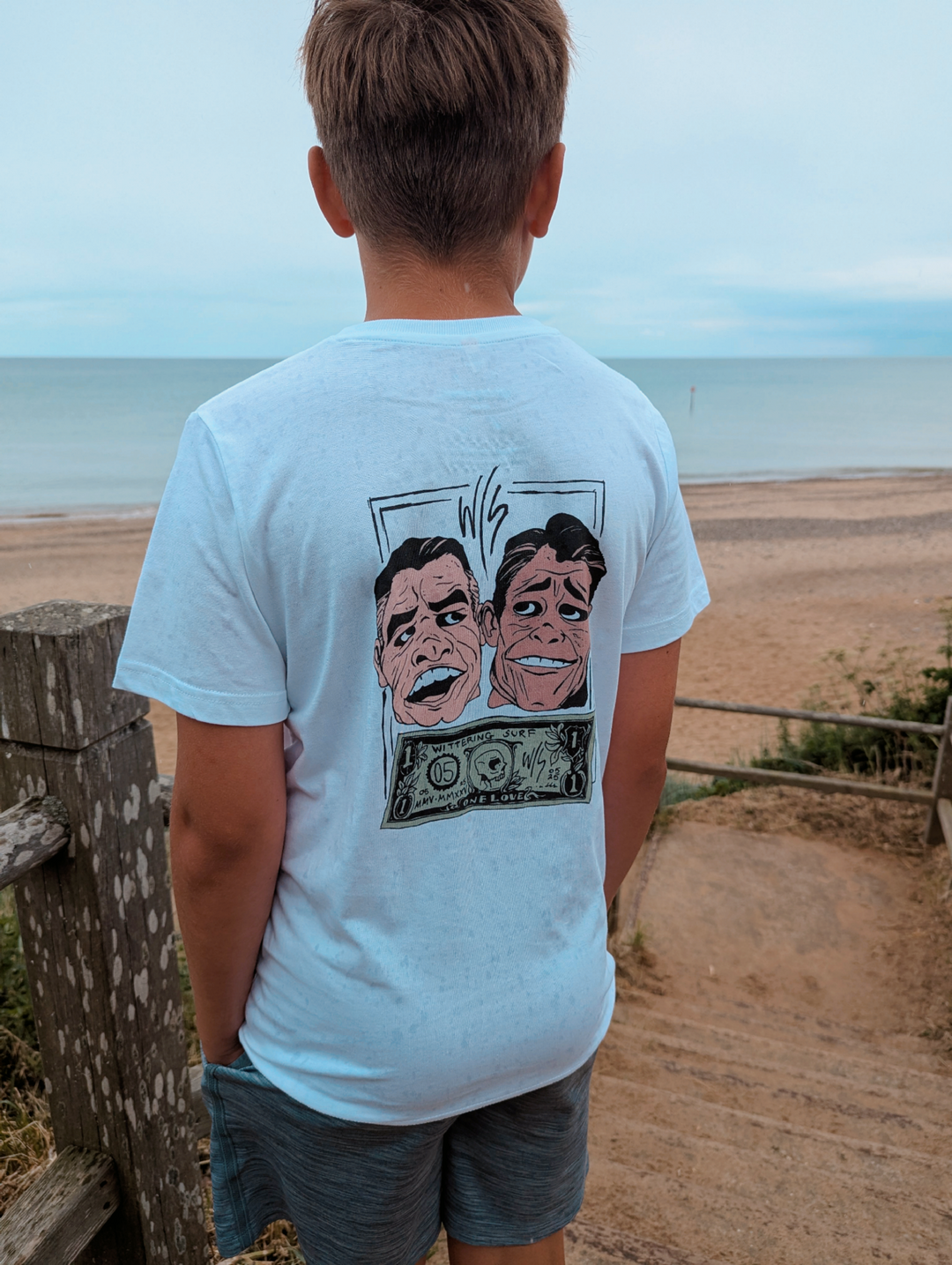 KIDS EX PRESIDENT T-SHIRT - WHITE - Wittering Surf Shop
