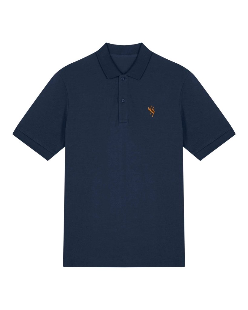 FRONTSIDE UNISEX POLO SHIRT - NAVY - Wittering Surf Shop