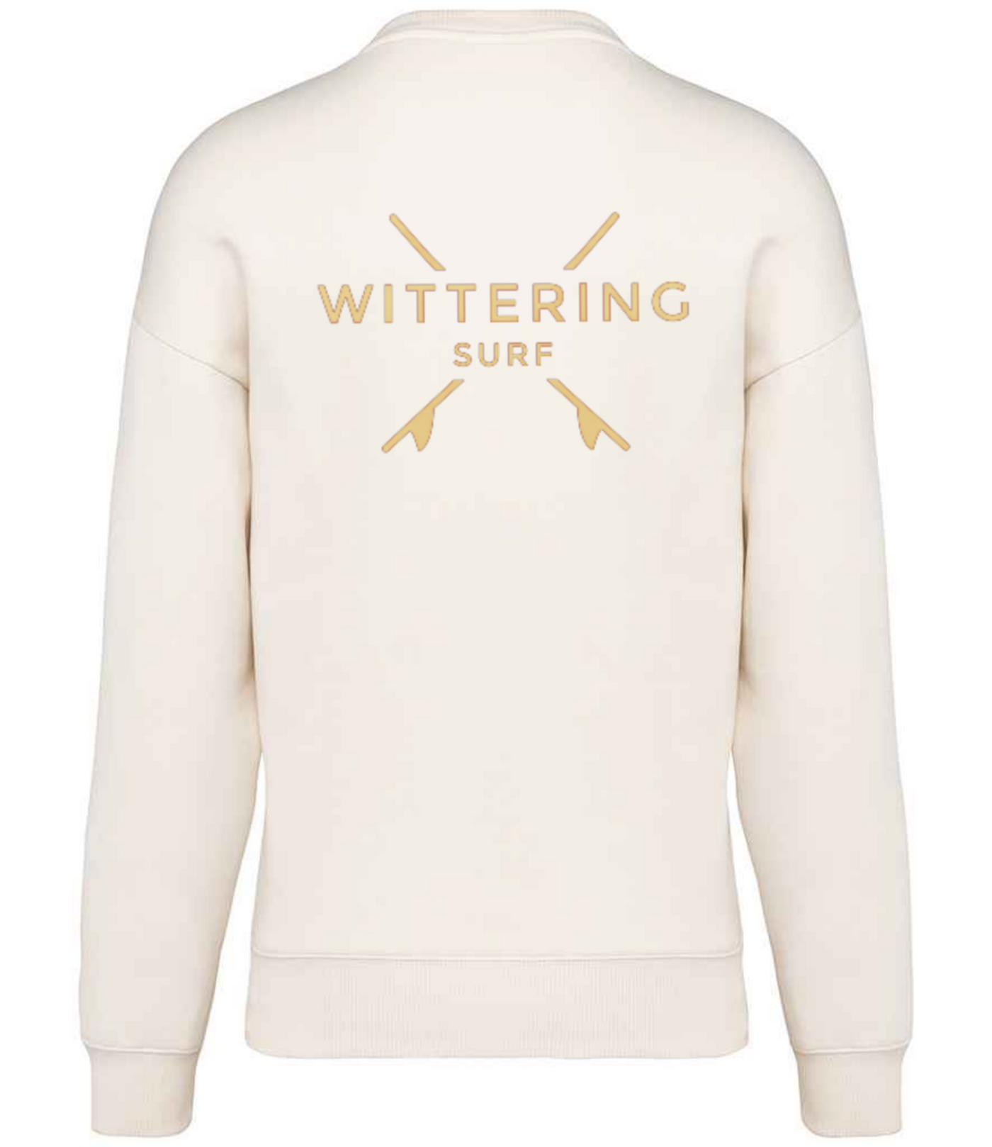 OVERSIZED WITTERING SURF CO. SWEATSHIRT - IVORY