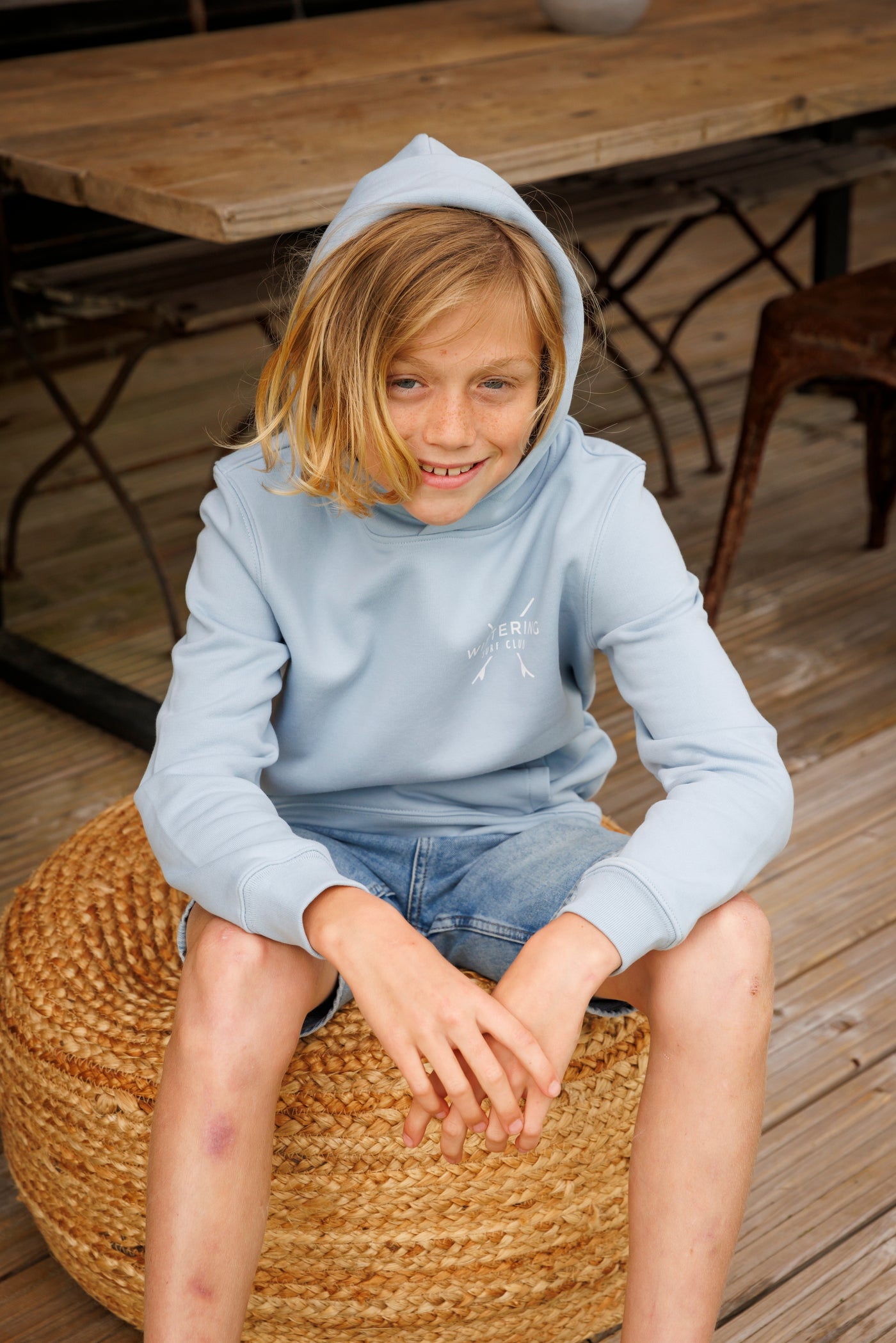 KIDS TIDE HOODIE - AQUAMARINE