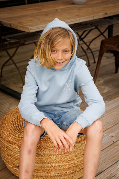 KIDS TIDE HOODIE - AQUAMARINE