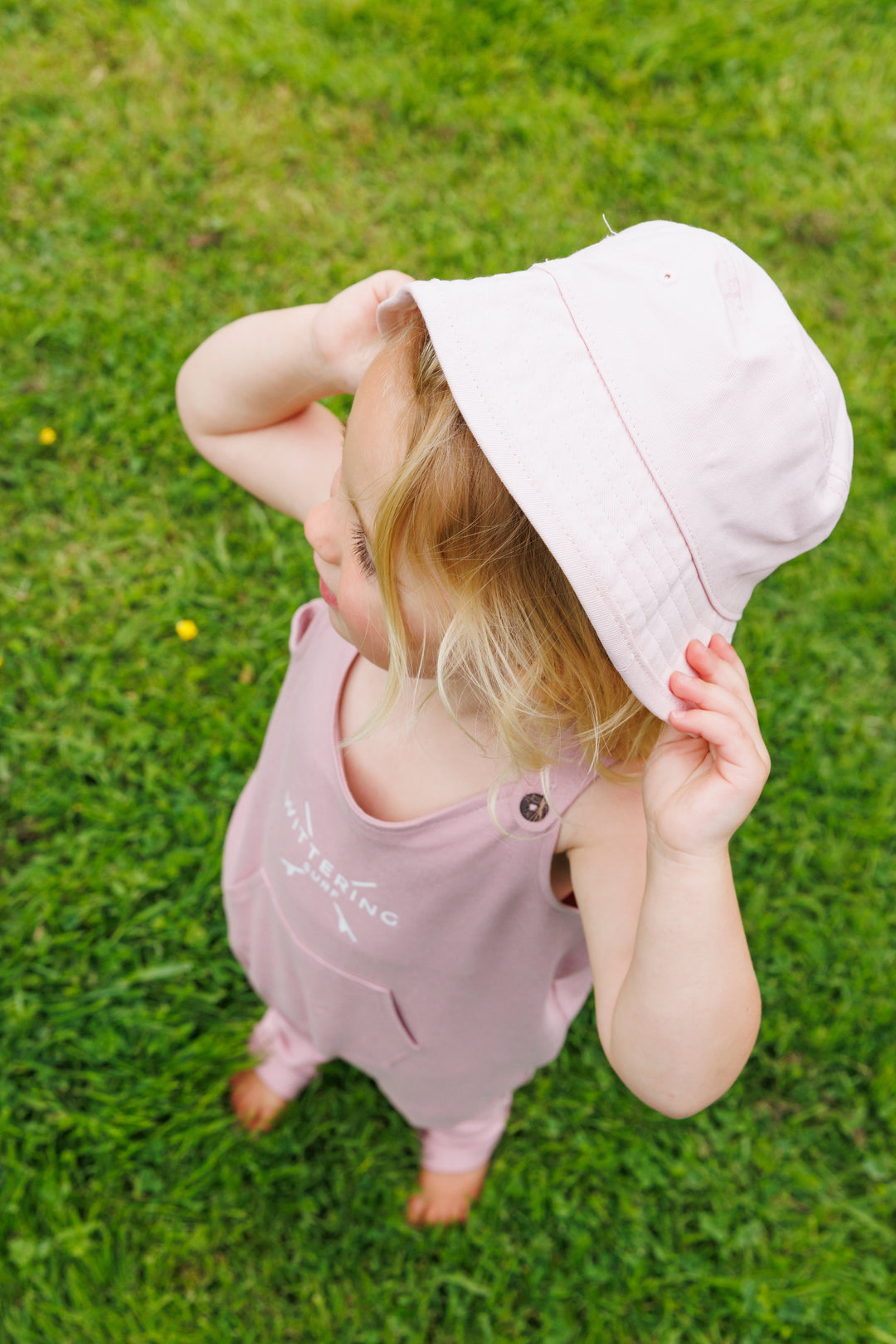 KIDS ORGANIC COTTON EMBROIDERED BUCKET HAT - 4 COLOURS - 2 SIZES - Wittering Surf Shop