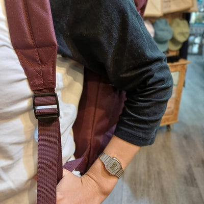 ROLL TOP BACKPACK - BURGUNDY