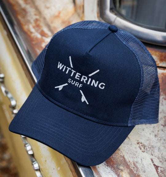 EMBROIDERED SNAPBACK TRUCKER CAP - 5 COLOURS - Wittering Surf Shop