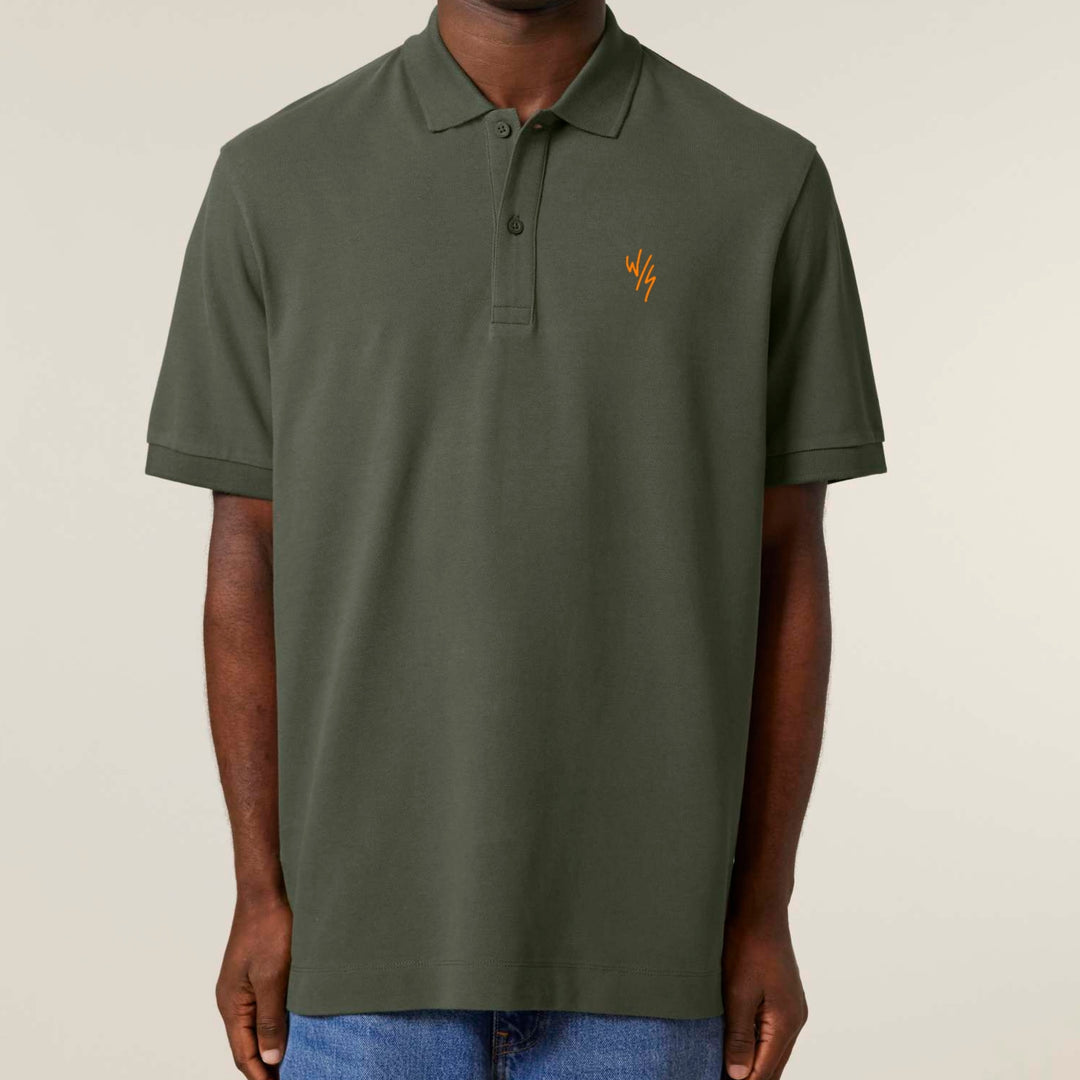 FRONTSIDE UNISEX POLO SHIRT - KHAKI - Wittering Surf Shop