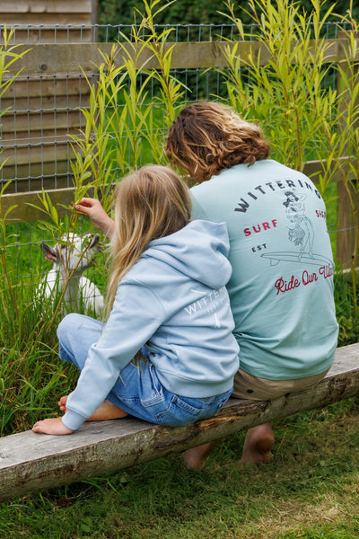 KIDS TIDE HOODIE - AQUAMARINE