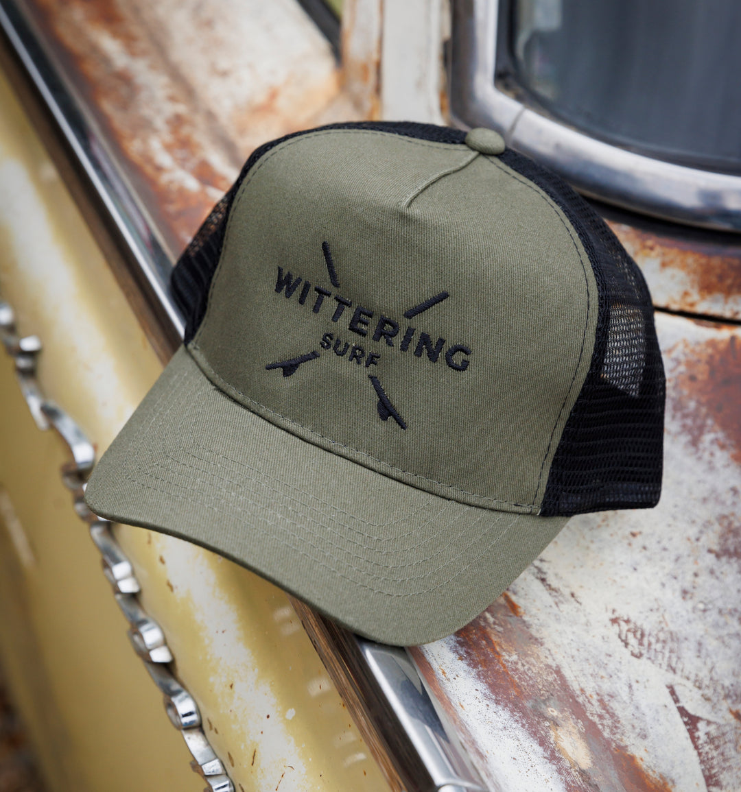 EMBROIDERED SNAPBACK TRUCKER CAP - 5 COLOURS - Wittering Surf Shop