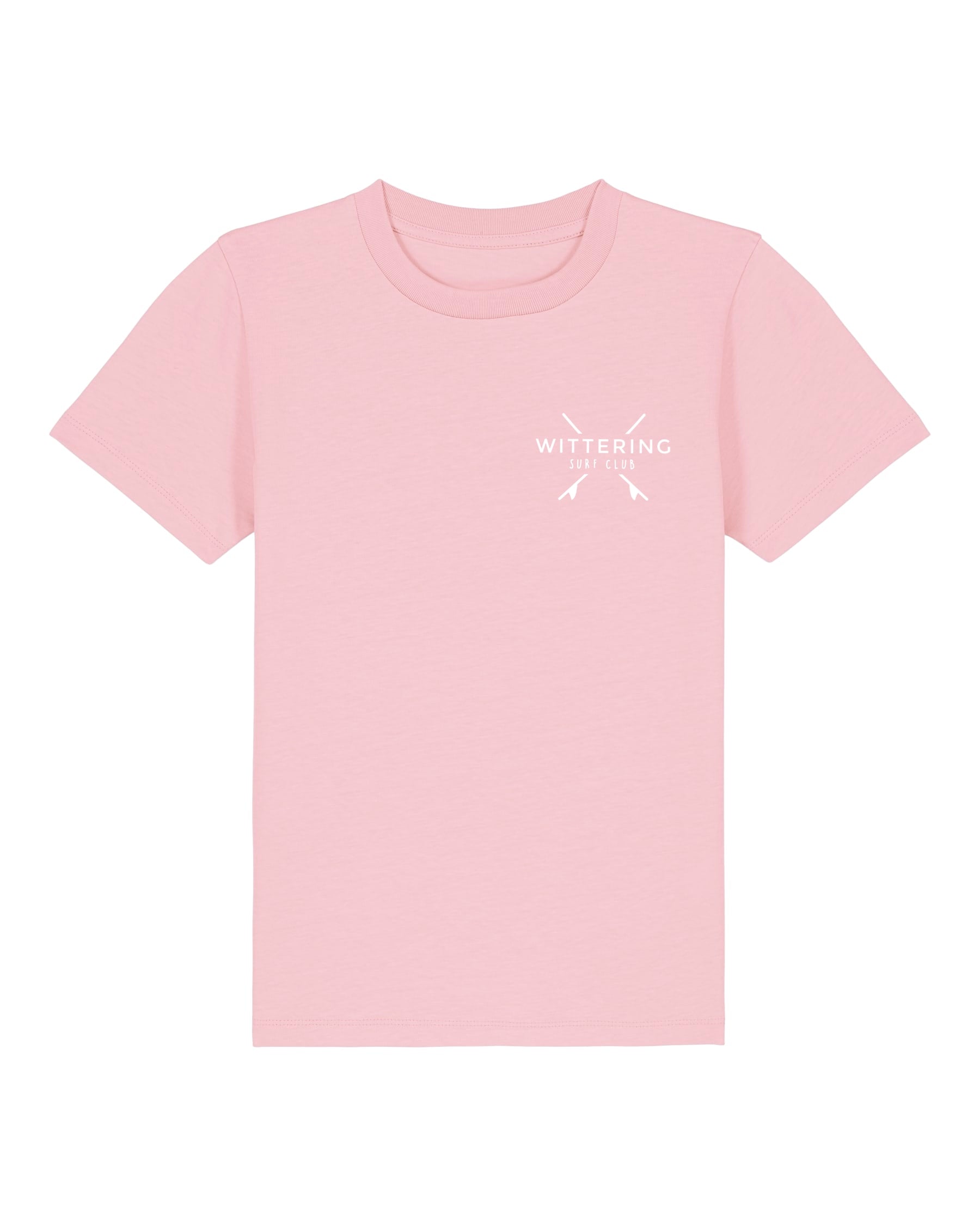 KIDS EVERYDAY SURF CLUB T-SHIRT - COTTON PINK - Wittering Surf Shop