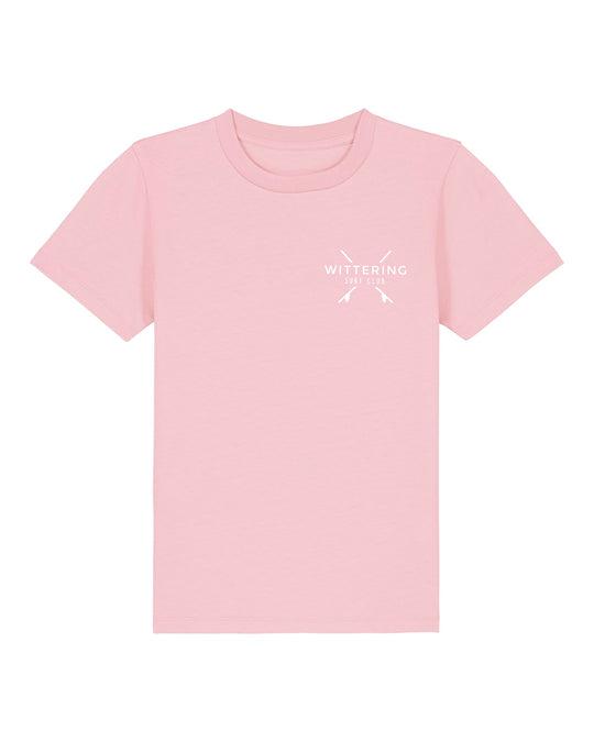 KIDS EVERYDAY SURF CLUB T-SHIRT - COTTON PINK - Wittering Surf Shop