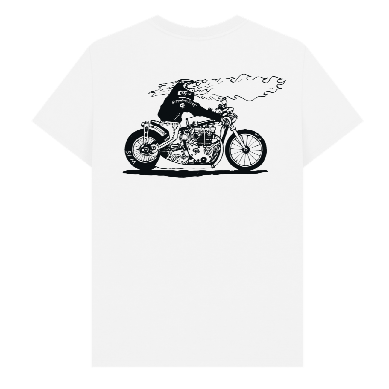 MENS BEAST OF THE ROAD T-SHIRT WHITE - Wittering Surf Shop