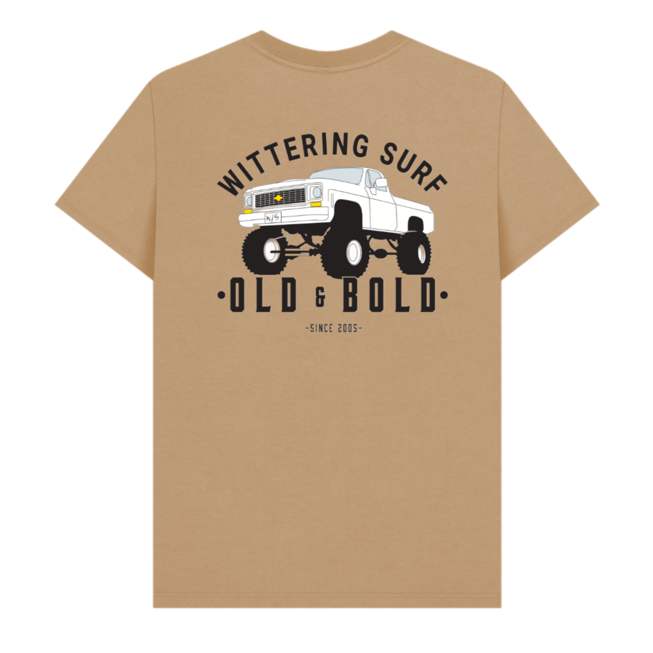OLD & BOLD -  MENS T-SHIRT SAND