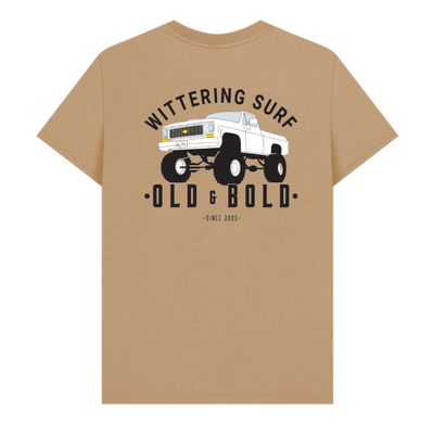 OLD & BOLD -  MENS T-SHIRT SAND
