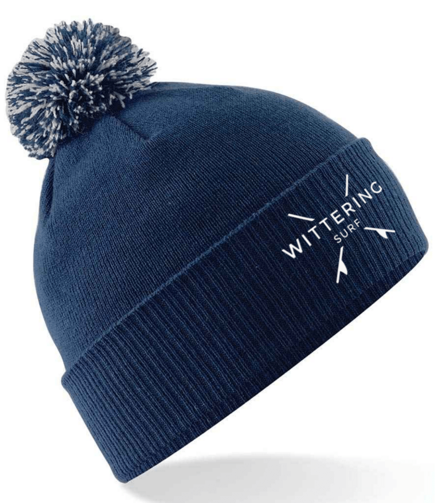 KIDS EMBROIDERED GROMMET BEANIE - 3 COLOURS AVALIABLE - Wittering Surf Shop