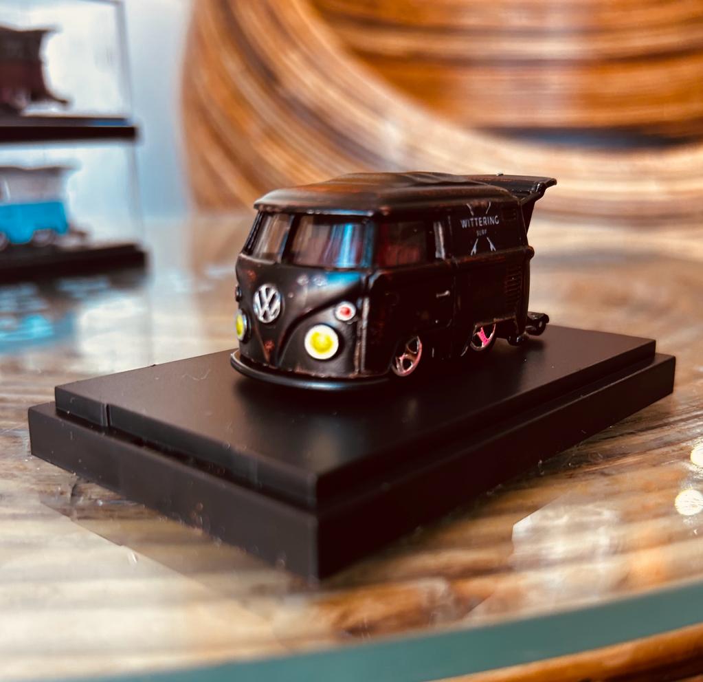 Custom Hot Wheels VW Camper Surf Bus - Wittering Surf Shop
