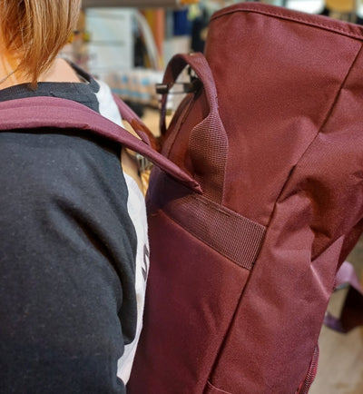 ROLL TOP BACKPACK - BURGUNDY