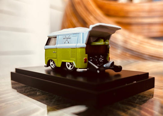 Custom Hot Wheels VW Camper Surf Bus - Wittering Surf Shop