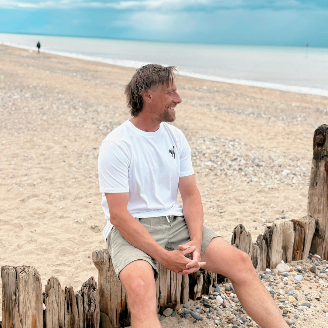 MENS BEAST OF THE ROAD T-SHIRT WHITE - Wittering Surf Shop