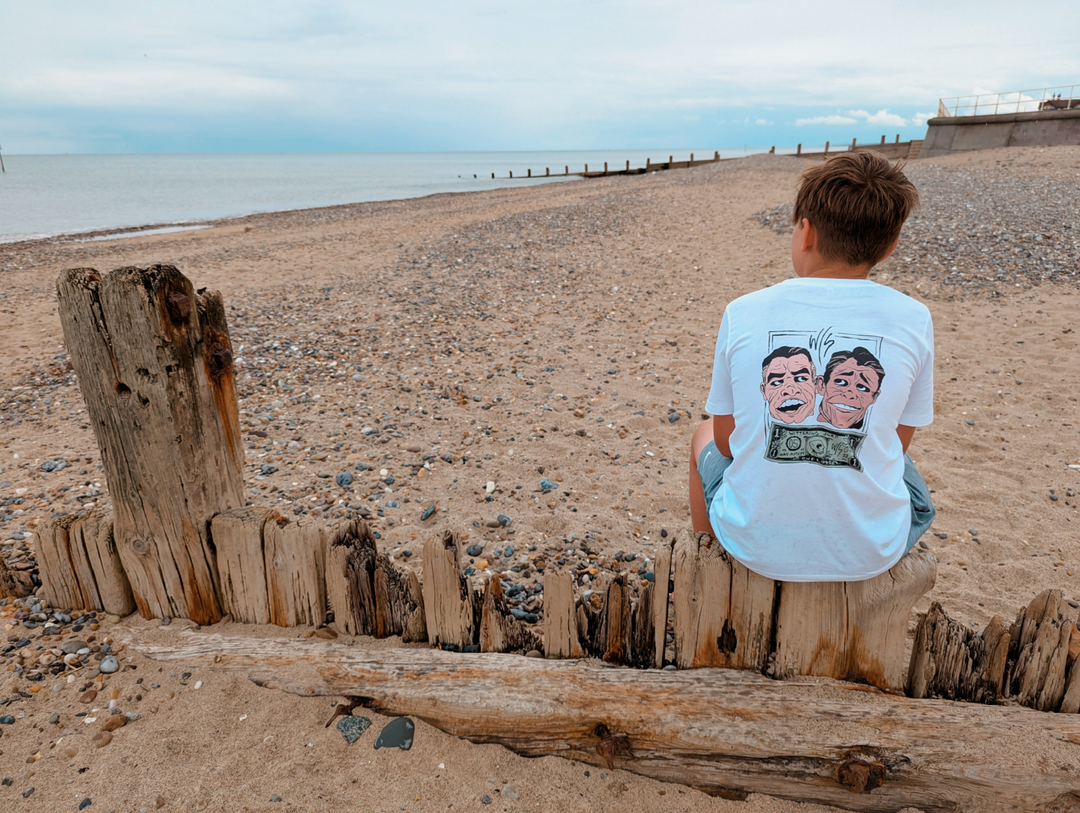 KIDS EX PRESIDENT T-SHIRT - WHITE - Wittering Surf Shop