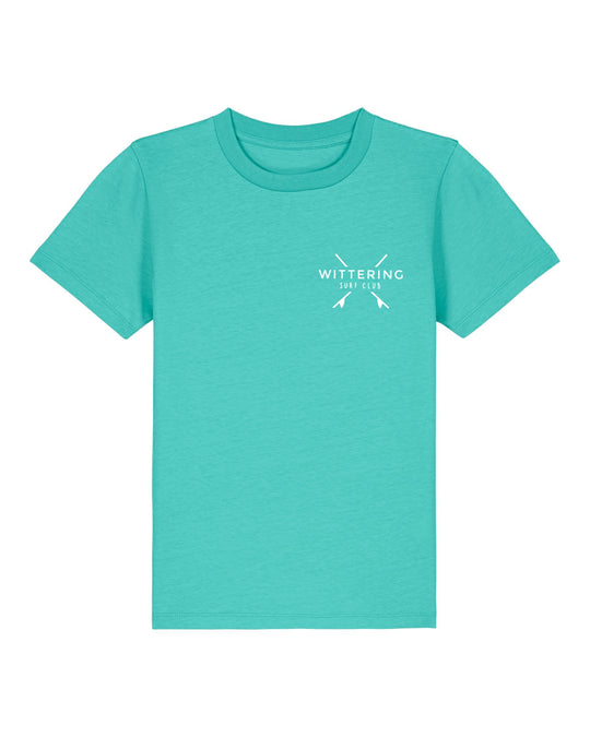 KIDS EVERYDAY SURF CLUB T-SHIRT - OCEAN GREEN - Wittering Surf Shop