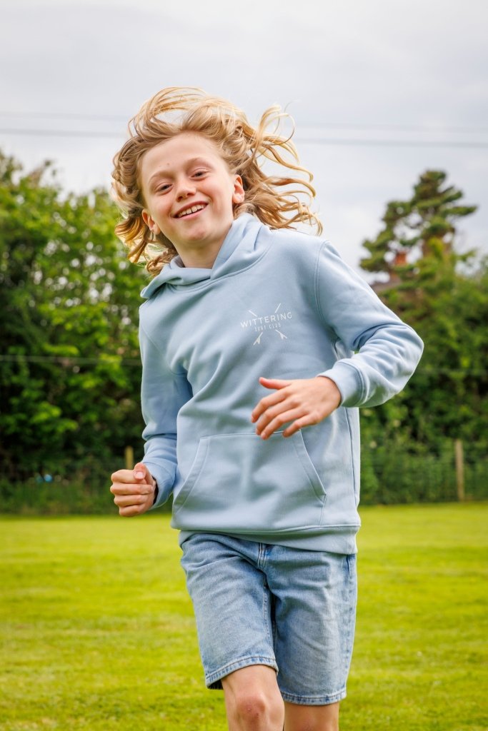KIDS TIDE HOODIE - AQUAMARINE - Wittering Surf Shop