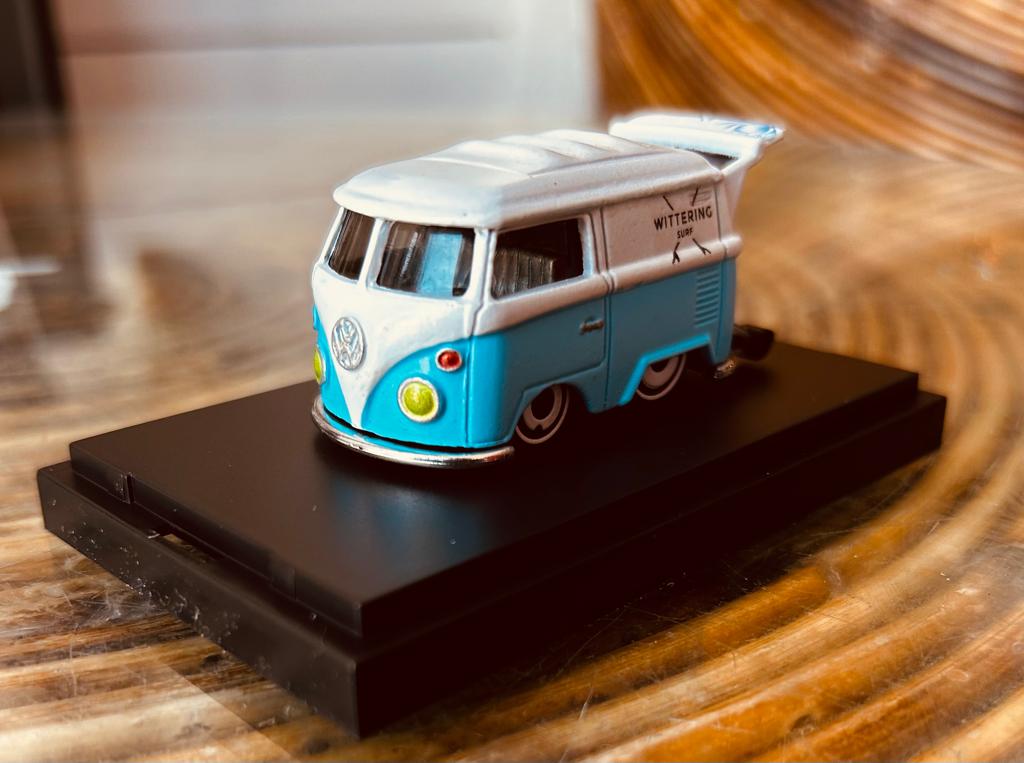 Custom Hot Wheels VW Camper Surf Bus - Wittering Surf Shop