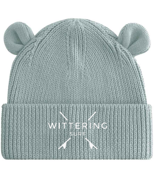 BABY BEAR BABY &amp; TODDLER ORGANIC COTTON BEANIE - 2 Colours &amp; 2 Sizes avaliable - Wittering Surf Shop