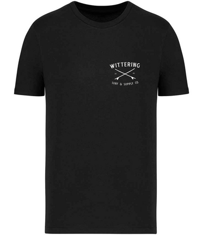 WITTERING SURF SUPPLY CO. -  MENS T-SHIRT BLACK
