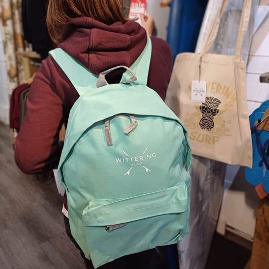 CAMPUS BACKPACK - MINT GREEN/GREY - Wittering Surf Shop
