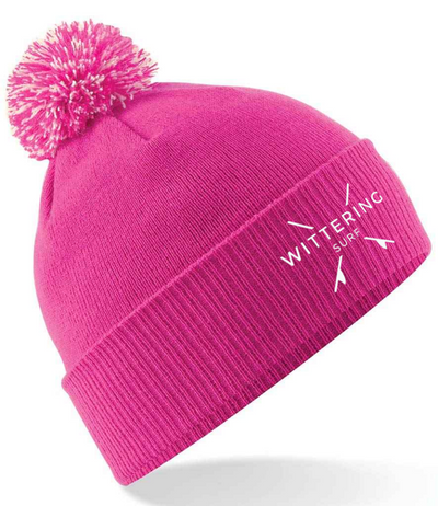 KIDS EMBROIDERED GROMMET BEANIE - 3 COLOURS AVALIABLE