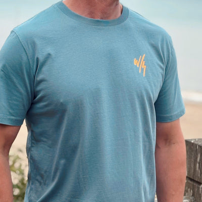 OFF THE HOOK -  MENS T-SHIRT STONE BLUE