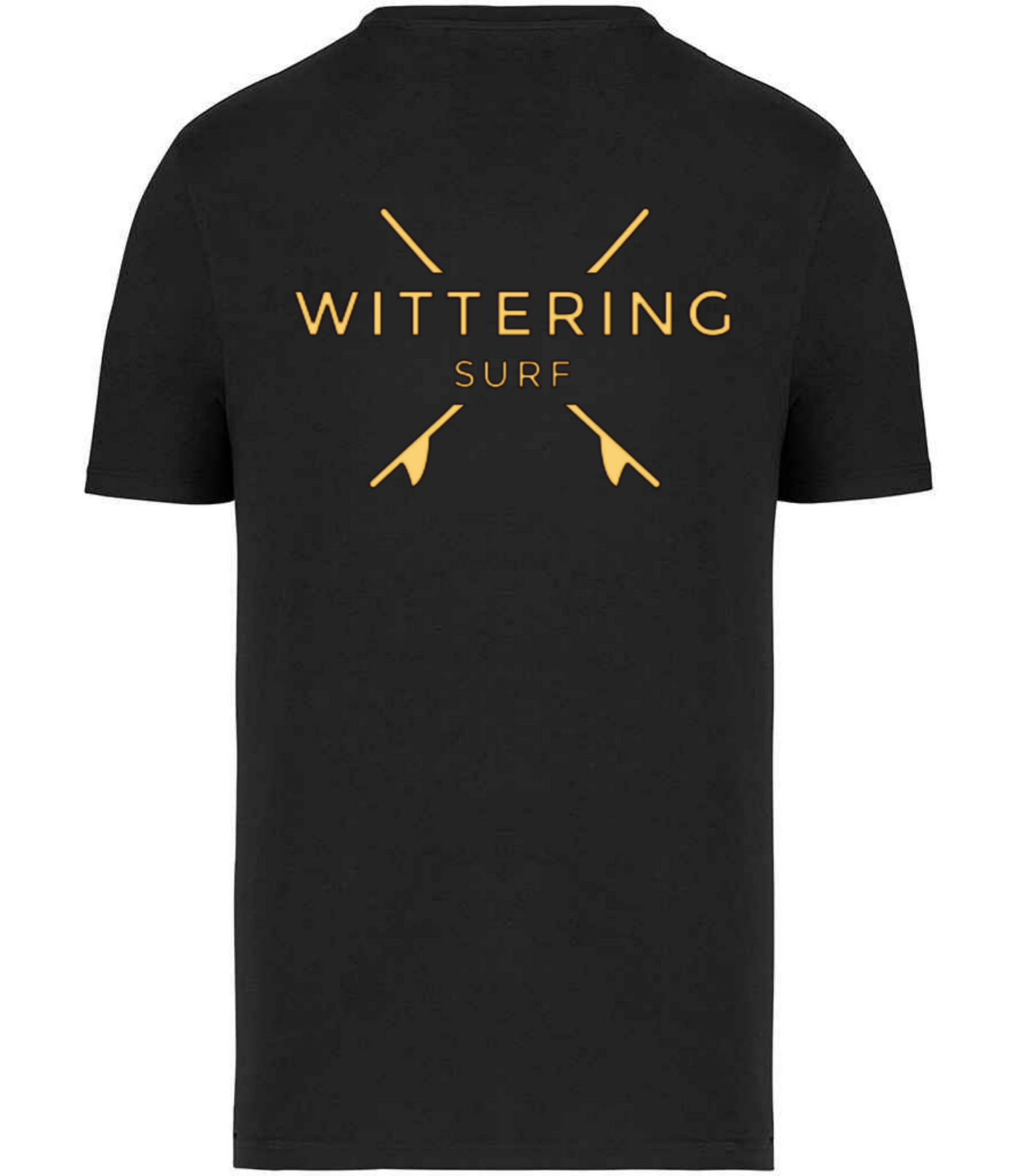 WITTERING SURF CO. -  MENS T-SHIRT BLACK
