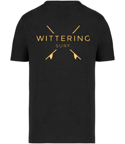 WITTERING SURF CO. -  MENS T-SHIRT BLACK