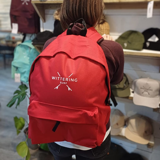 CAMPUS BACKPACK - RED - Wittering Surf Shop