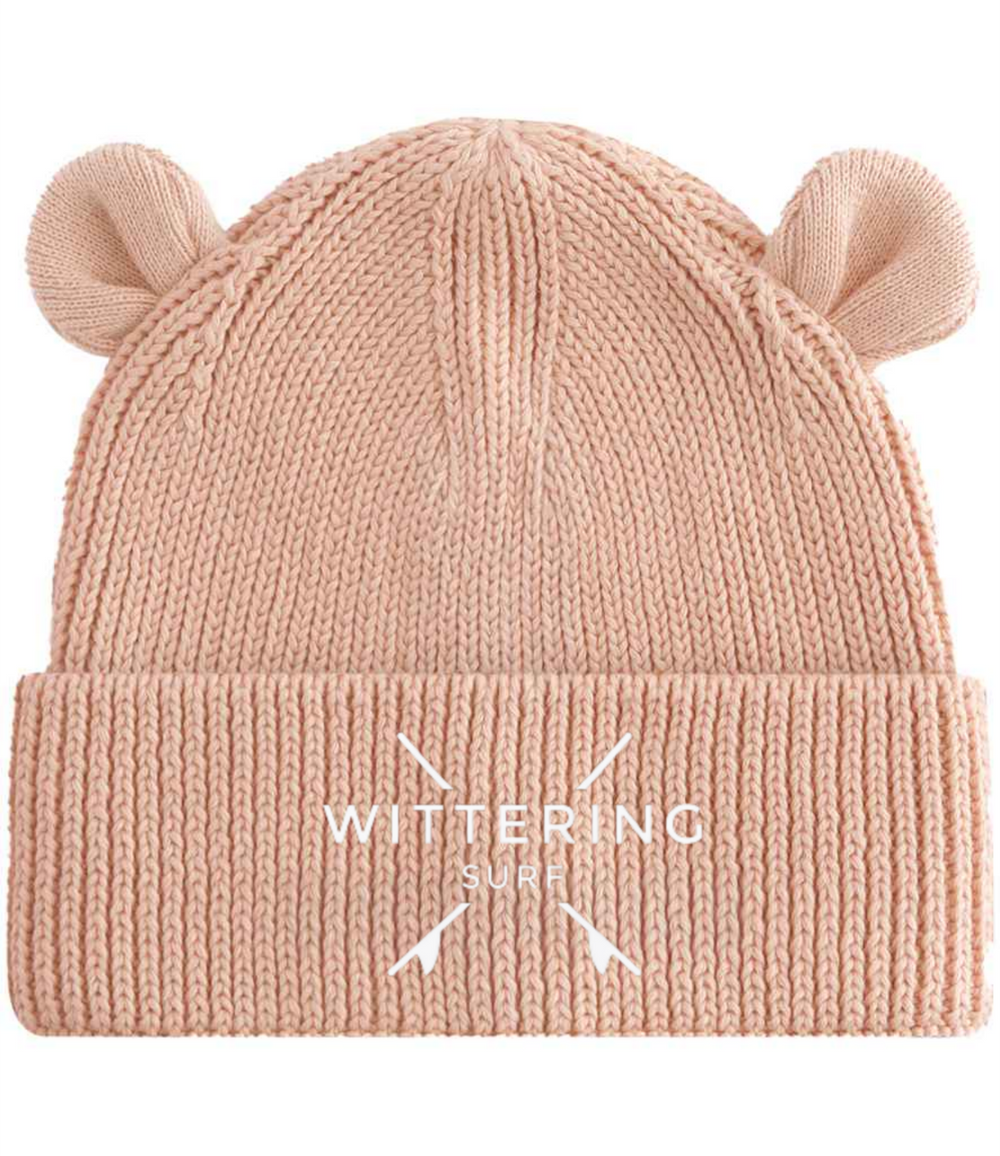 BABY BEAR BABY & TODDLER ORGANIC COTTON BEANIE - 2 Colours & 2 Sizes avaliable - Wittering Surf Shop