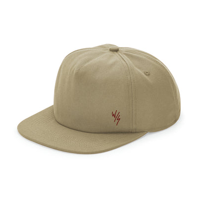 EMBROIDERED 5 PANEL ORGANIC COTTON CAP - 4 COLOURS