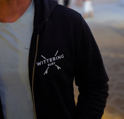 DORY ZIP HOODIE - NAVY - Wittering Surf Shop