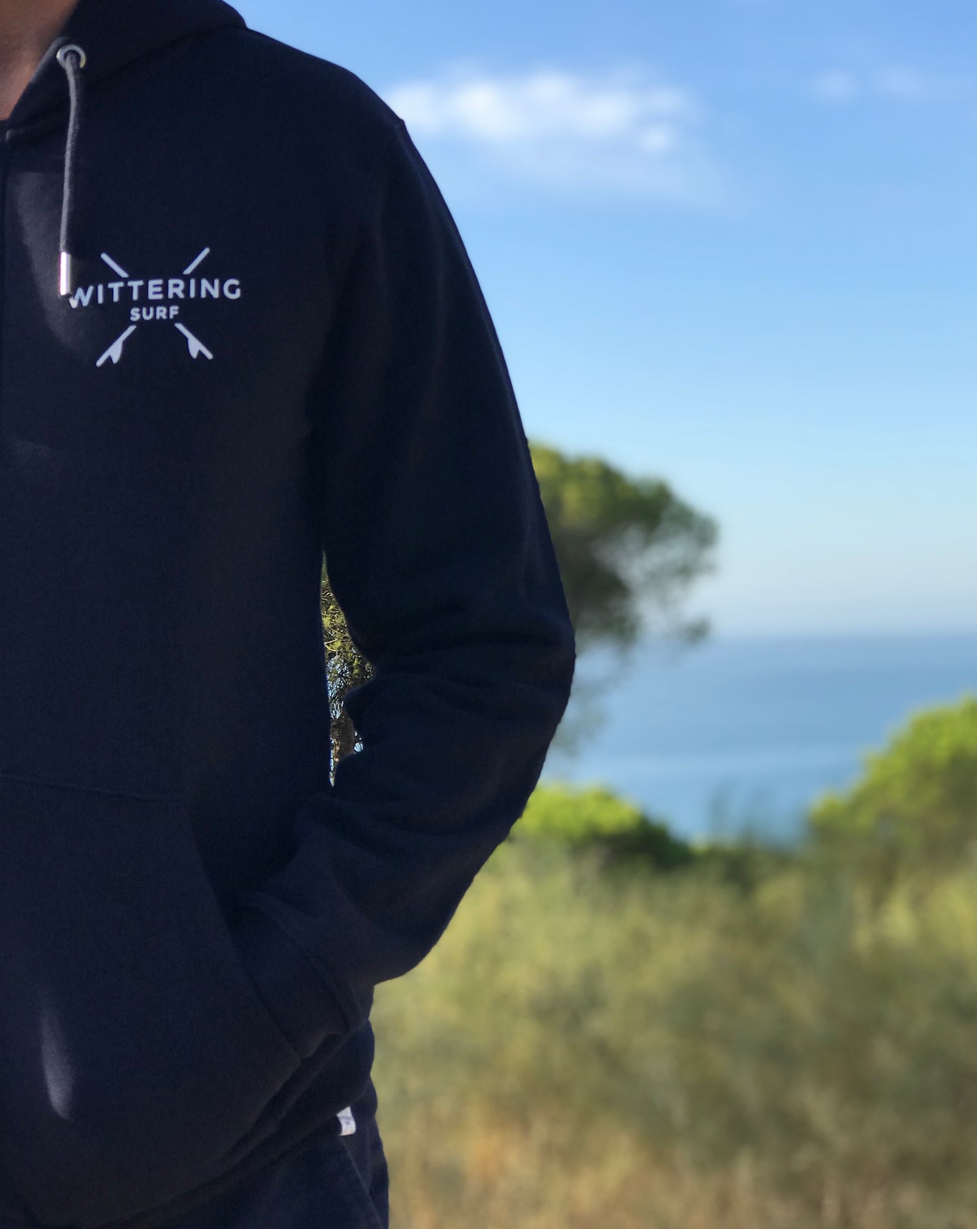 DORY ZIP HOODIE - NAVY - Wittering Surf Shop