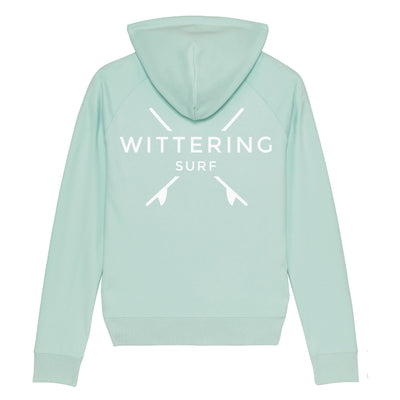 LADIES LOW TIDE HOODIE - CARIBBEAN BLUE - Wittering Surf Shop