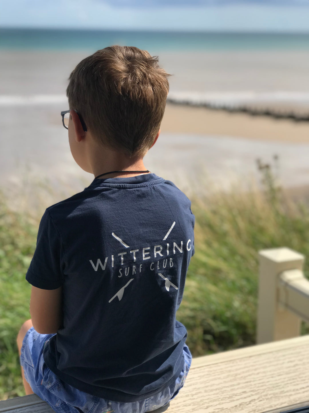 KIDS EVERYDAY SURF CLUB T-SHIRT - NAVY BLUE - Wittering Surf Shop