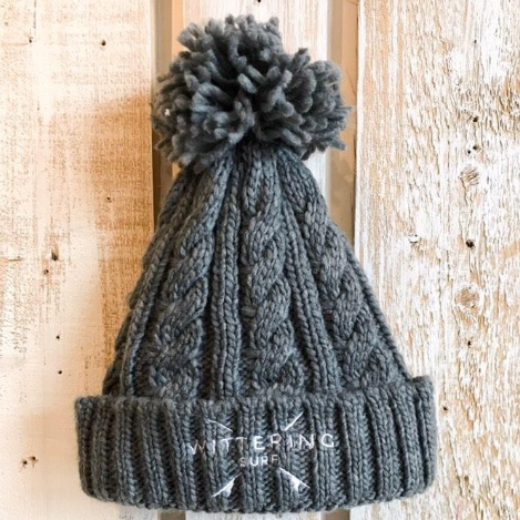 CHUNKY CABLE KNIT BEANIE - 6 COLOUR OPTIONS - Wittering Surf Shop