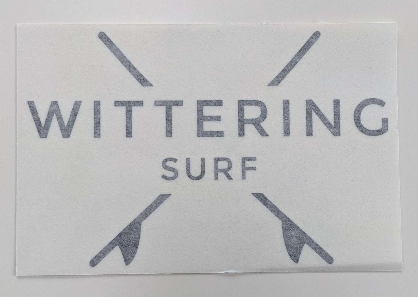 LARGE STICKER - DIE CUT - Wittering Surf Shop