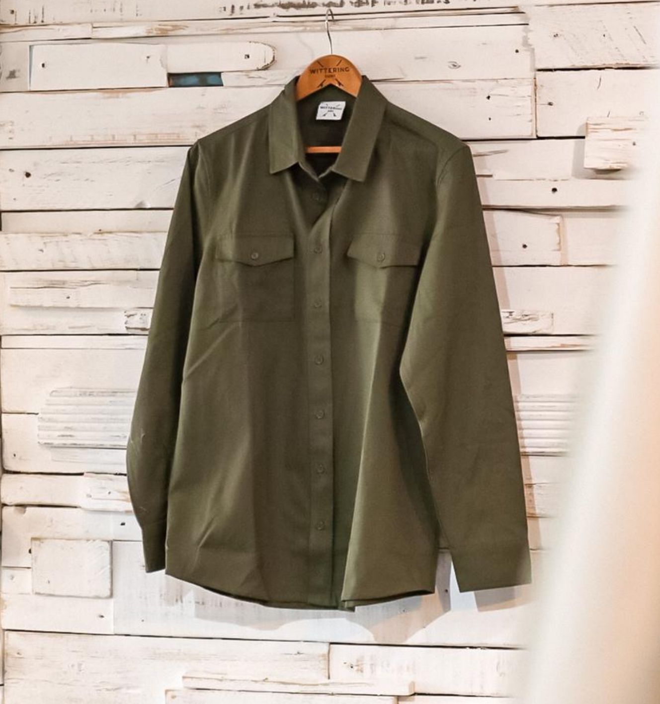 MILITARY SHIRT - ARMY GREEN - Wittering Surf Shop