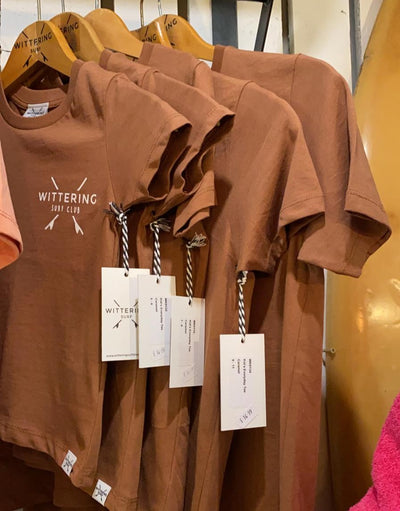 KIDS EVERYDAY SURF CLUB T-SHIRT - CARAMEL - Wittering Surf Shop