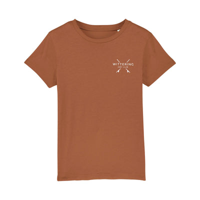 KIDS EVERYDAY SURF CLUB T-SHIRT - CARAMEL - Wittering Surf Shop