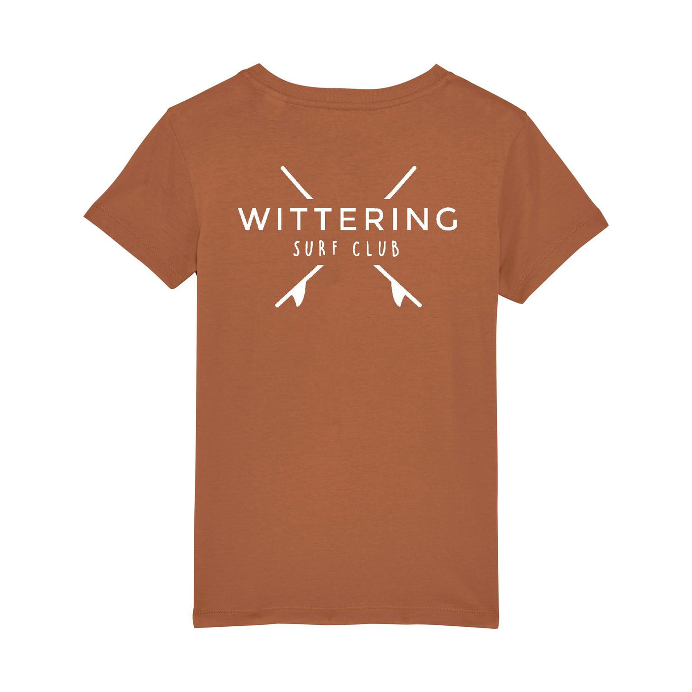 KIDS EVERYDAY SURF CLUB T-SHIRT - CARAMEL - Wittering Surf Shop