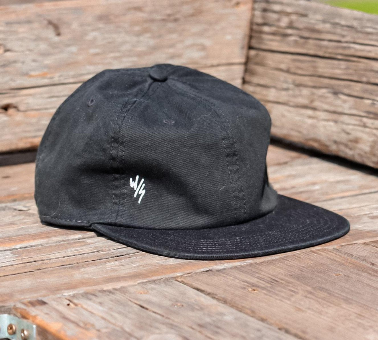 W/S CAP - BLACK - Wittering Surf Shop